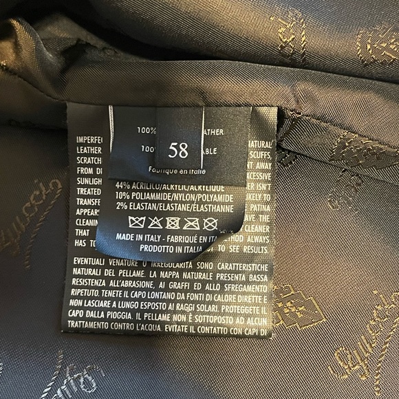 Dark brown soft leather Gucci Jacket. - Picture 7 of 8